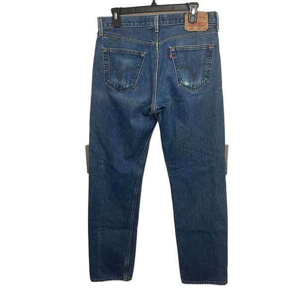 Levi's Original Straight Leg Button Fly 501 Jeans Size 34X36‎ - Picture 2 of 12